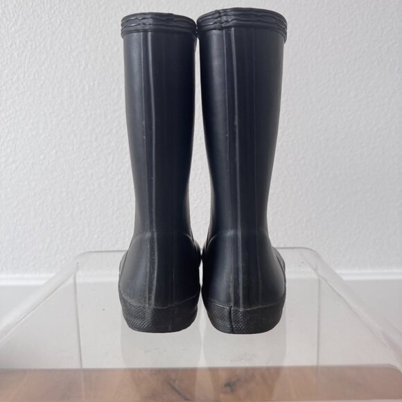 Hunter Kids First Original Rain Boots Black Size 13 Youth | Waterproof Outdoor - Picture 7 of 10
